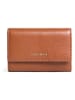 COCCINELLE Leder-Geldbörse in Hellbraun - (B)14 x (H)10 cm