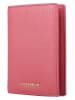 COCCINELLE Leren portemonnee roze - (B)10 x (H)14 cm