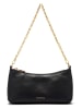 COCCINELLE Leder-Schultertasche in Schwarz - (B)22 x (H)12 x (T)7 cm