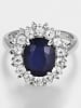 DIAMOND & CO Weißgold-Ring "Soleil Bleu" mit Diamanten