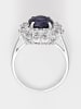 DIAMOND & CO Witgouden ring "Soleil bleu" met diamanten