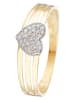 DIAMOND & CO Gouden ring "Gravé dans mon ceour" met diamanten