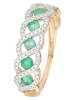 DIAMOND & CO Gouden ring "Green tarlac" met diamanten