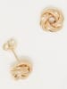 DIAMOND & CO Gouden oorstekers "Noeud torsadé"