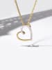 DIAMOND & CO Gouden hanger "Coeur précieux" met diamanten