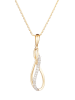 DIAMOND & CO Gouden hanger "Infinito" met diamanten
