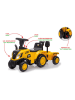 Jamara Jeździk "Caterpillar Traktor" w kolorze żółtym z przyczepką - 12 m+
