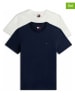 Tommy Hilfiger Koszulki (2 szt.) w kolorze granatowo-białym