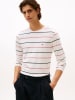 Tommy Hilfiger Longsleeve in Weiß/ Dunkelblau/ Rot