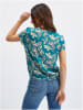orsay Bluzka w kolorze zielono-białym