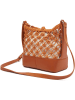 orsay Umhängetasche "9MESHBUCKET" in Hellbraun/ Beige - (B)25 x (H)20 x (T)10 cm