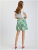 orsay Shorts in Grün/ Creme