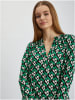 orsay Bluse in Grün/ Schwarz