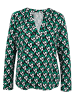 orsay Bluse in Grün/ Schwarz