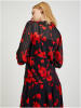 orsay Bluse in Schwarz/ Rot
