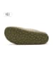 teegu Leder-Pantoletten in Khaki