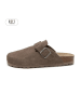 teegu Leder-Clogs in Braun
