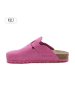 teegu Leder-Clogs in Pink