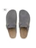 teegu Leder-Clogs in Grau