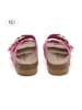 teegu Leder-Pantoletten in Pink