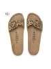 teegu Klapki w kolorze beżowo-brązowym