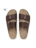 teegu Leren slippers bruin