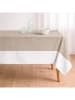 mint Deco Tischdecke "Basics Duo" in Beige/ Weiß