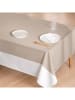 Mint Rugs Tischdecke "Basics Duo" in Beige/ Weiß