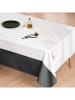mint Deco Tafelkleed "Basics Lyon" wit/zwart
