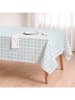 Mint Rugs Tafelkleed "Basics Marisma" lichtblauw/wit