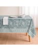 mint Deco Tafellaken "Floral Dahlia" blauw/wit