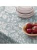 mint Deco Tafellaken "Floral Dahlia" blauw/wit