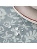mint Deco Tafellaken "Floral Dahlia" blauw/wit