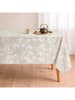 mint Deco Tischdecke "Floral Nara" in Beige/ Weiß