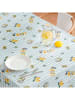 Mint Rugs Tafellaken "Limoncello" lichtblauw/wit/geel