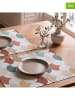 Mint Rugs 2-delige set: placemats "Miren" beige/blauw/bruin - (L)50 x (B)40 cm