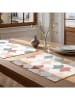 Mint Rugs 2-delige set: placemats "Miren" beige/blauw/bruin - (L)50 x (B)40 cm