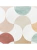 Mint Rugs 2-delige set: placemats "Miren" beige/blauw/bruin - (L)50 x (B)40 cm