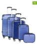 Canadian Peak 5tlg. Hardcase-Trolleyset "Shockeak" in Blau