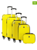 Canadian Peak 5-delige hardcase-trolleyset "Softlesseak" geel