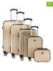 Canadian Peak 5tlg. Hardcase-Trolleyset "Softlesseak" in Gold