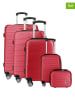 Canadian Peak 5-delige hardcase-trolleyset "Solomuneak" rood