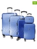 Canadian Peak 5-delige hardcase-trolleyset "Sunlighteak" blauw