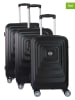 Canadian Peak 3tlg. Hardcase-Trolleyset "Sacramentoeak" in Schwarz