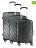 Canadian Peak 3-delige hardcase-trolleyset "Salamanqueak" antraciet