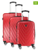 Canadian Peak 3tlg. Hardcase-Trolleyset "Salamanqueak" in Rot