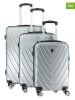 Canadian Peak 3tlg. Hardcase-Trolleyset "Salamanqueak" in Silber