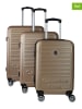 Canadian Peak 3-delige hardcase-trolleyset "Santiegoeak" kaki