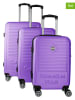 Canadian Peak 3-delige hardcase-trolleyset "Santiagoeak" paars