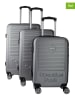 Canadian Peak 3tlg. Hardcase-Trolleyset "Santiegoeak" in Grau